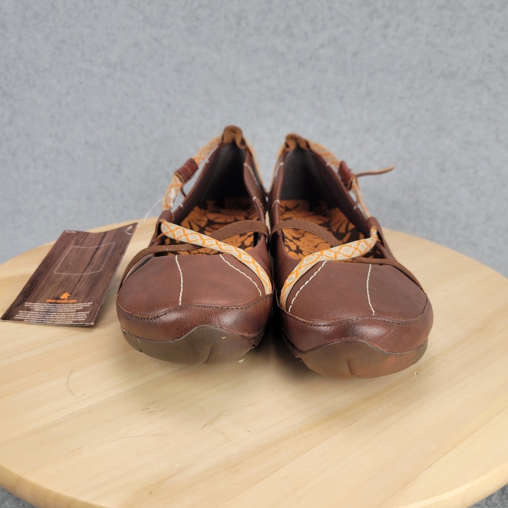 Cushe Kukui Leather Ballet Flats Womens 9 Brown Mary Jane UW00756 Boho Slip On - Picture 3 of 9